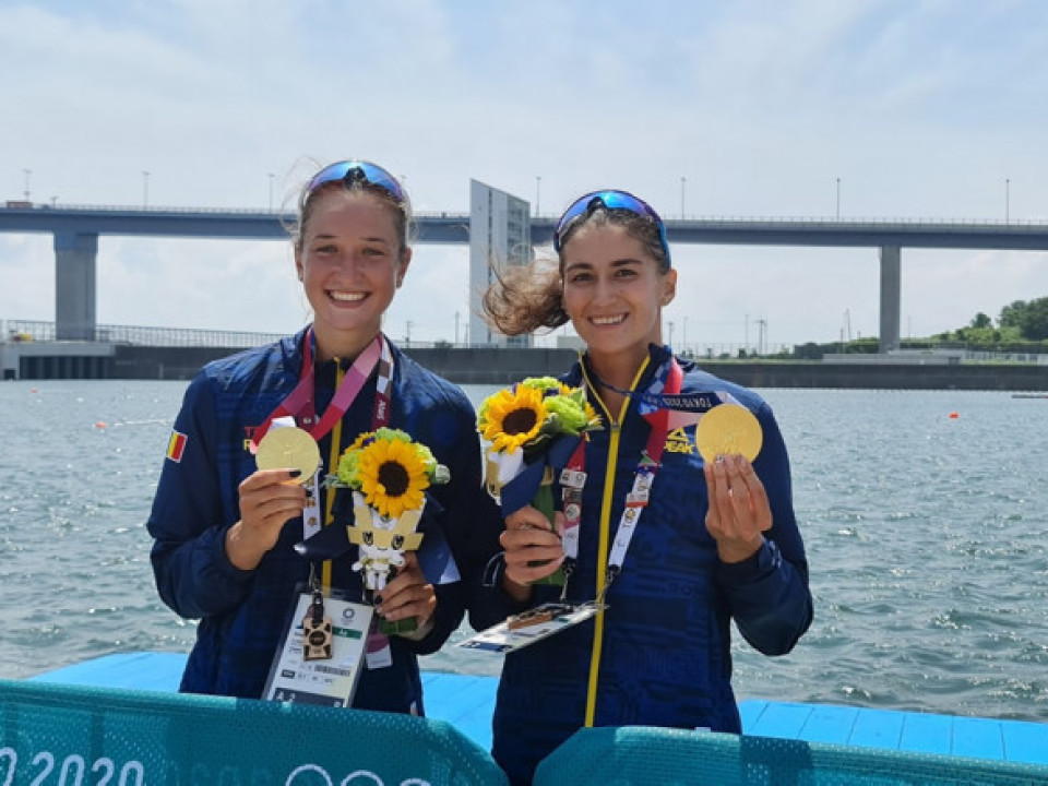 România a obținut prima medalie de aur la Jocurile Olimpice de la Tokyo, prin Ancuța Bodnar și Simona Radiș, la dublu vâsle feminin