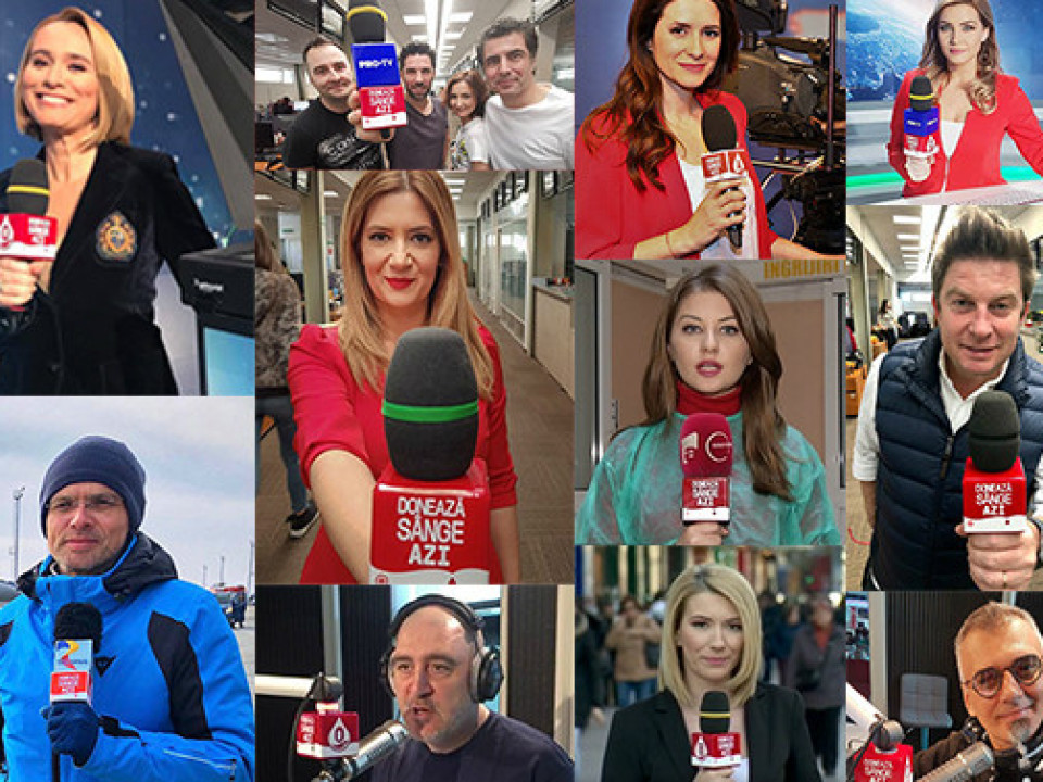 Microfoanele jurnaliștilor devin voce pentru nevoia de sânge în România