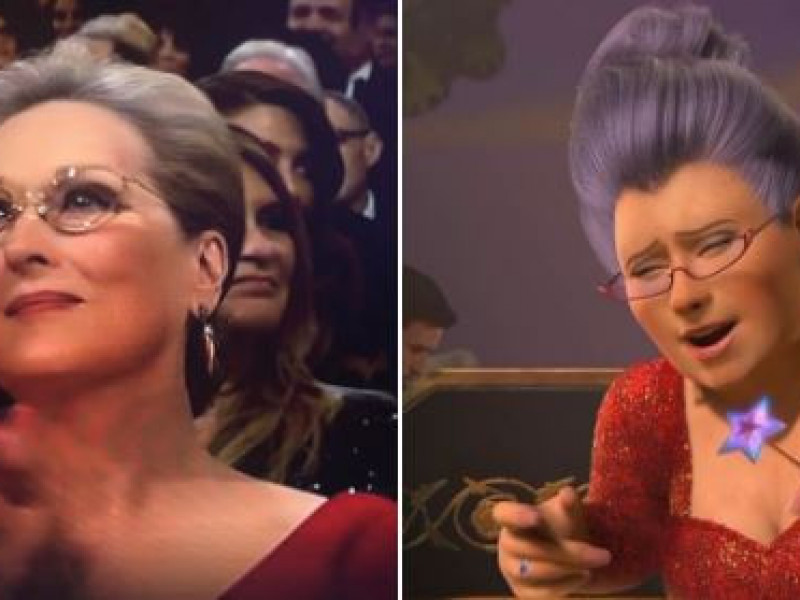 FOTO | Cu ce personaj din desenele animate a semănat Meryl Streep la Premiile Oscar