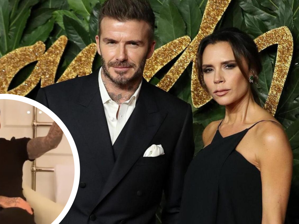FOTO | David Beckham, surprins într-o ipostază amuzantă de soția sa!