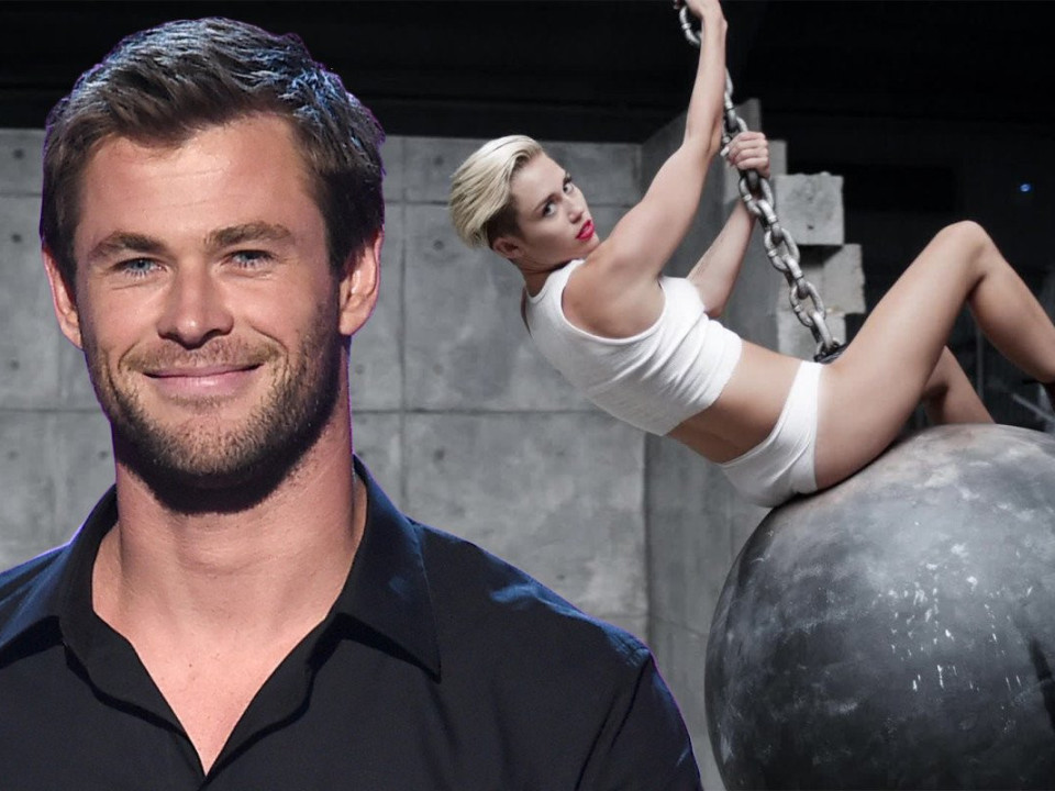 VIDEO | Chris Hemsworth, fanul lui Miley Cyrus?