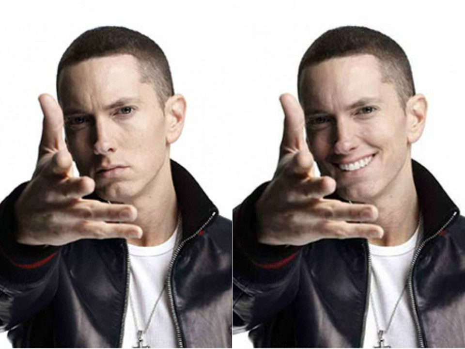 FOTO | Hahaha! Cum ar arăta Eminem dacă ar zâmbi în fotografii