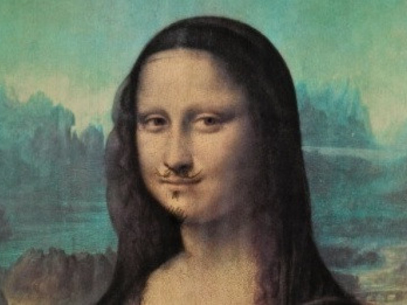 Uite cu cât s-a vândut o replică a Mona Lisei cu mustăţi şi barbă 