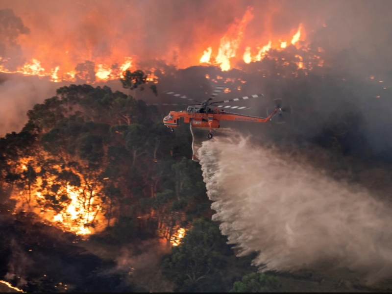 Fotografii apocaliptice cu incendiile din Australia
