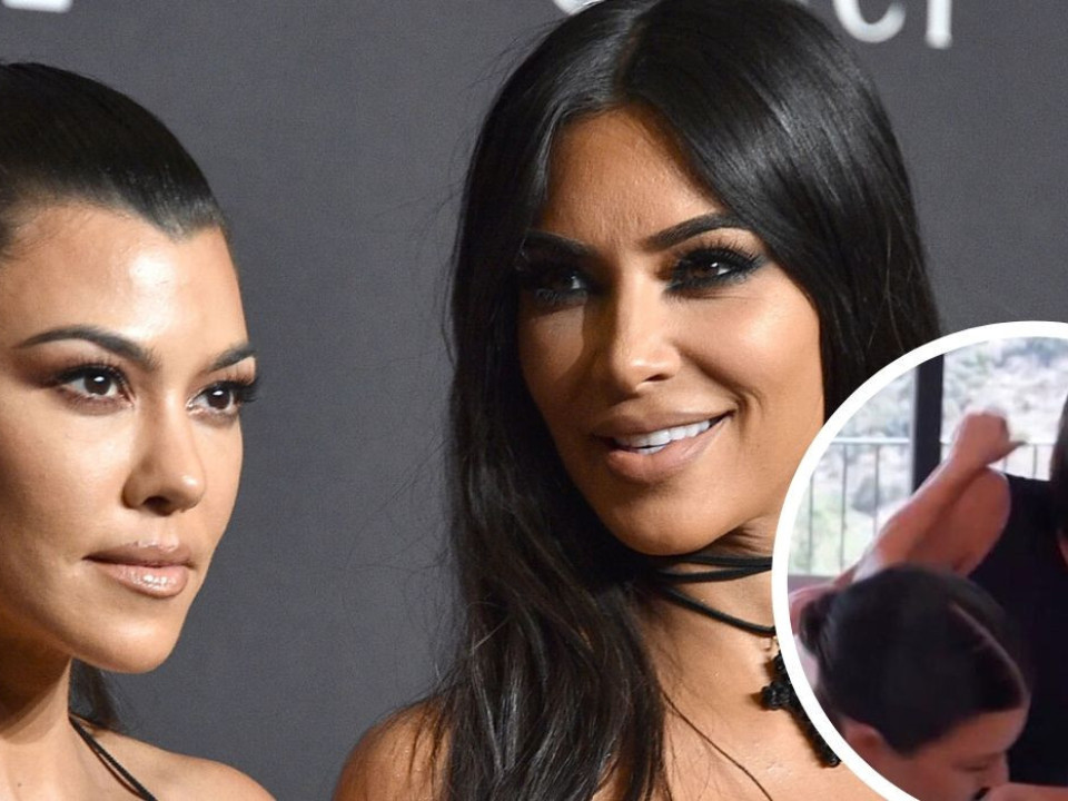 VIDEO | Kim Kardashian i-a dat un pumn în față surorii sale mai mari