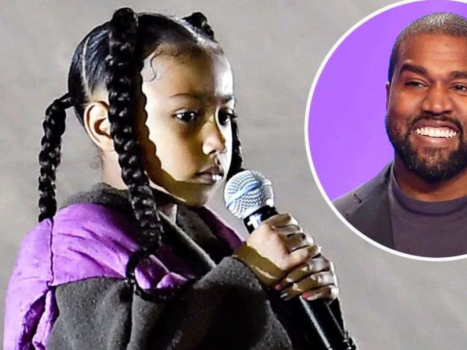 Fiica lui Kim Kardashian și a lui Kanye West s-a apucat de rap la doar șase ani