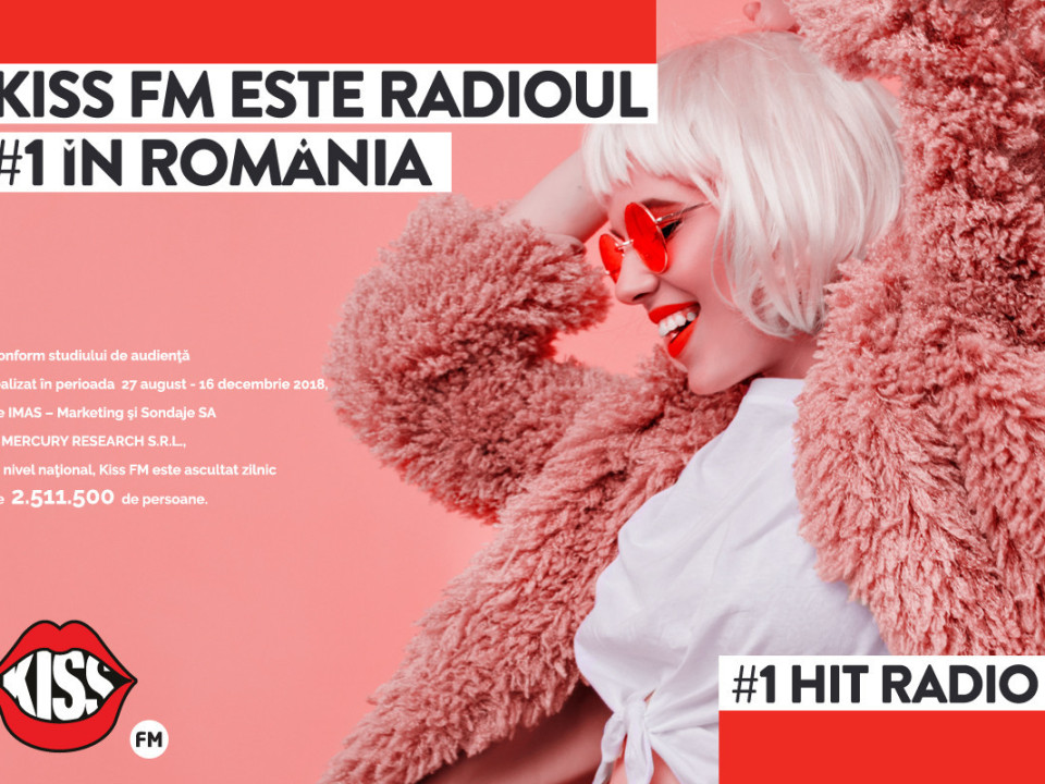 Kiss FM este în continuare radioul numărul 1 din România! Cele mai tari momente din 2018!