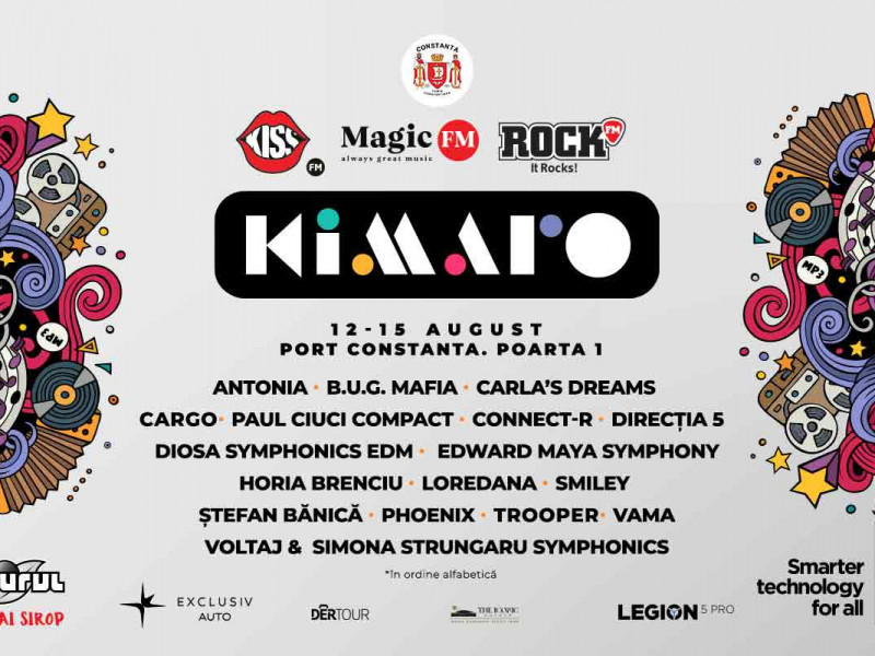 Kiss FM, Magic FM și Rock FM prezintă KIMARO, cel mai mare festival al muzicii românești