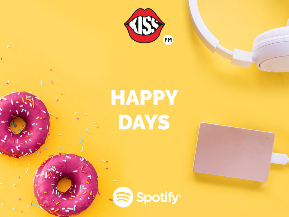 Îți aducem zâmbetul pe buze cu playlist-ul „Happy Days”, exclusiv pe Spotify