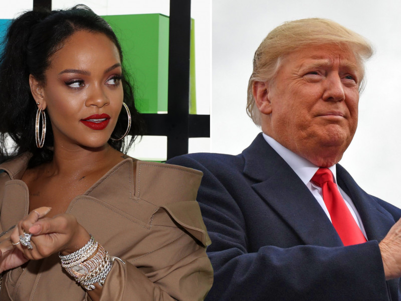 Rihanna, deranjată că Donald Trump îi folosește melodiile în evenimentele publice 
