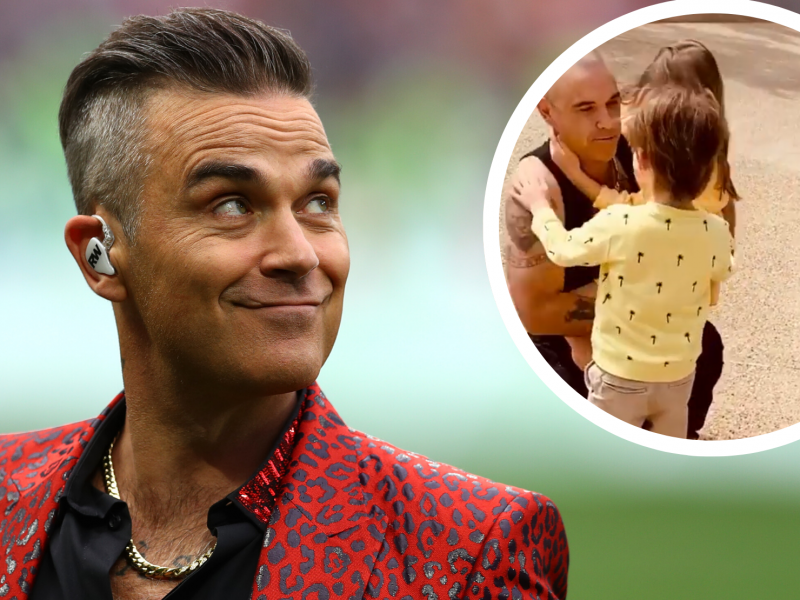 VIDEO | Momentul emoționant în care Robbie Wiliam se întâlnește cu copiii săi după trei săptămâni de carantină!