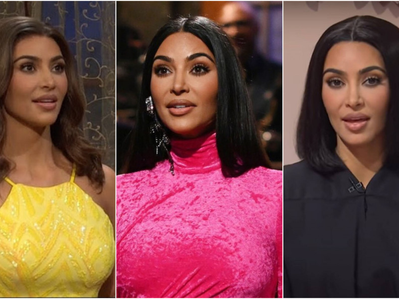 Kim Kardashian, show total la SNL! Kanye West, Kourtney sau mama sa, printre țintele glumelor ei
