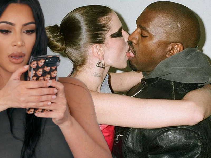Kanye West și-a dus relația la un alt nivel: sărut pasional cu noua lui iubită la Paris, în public