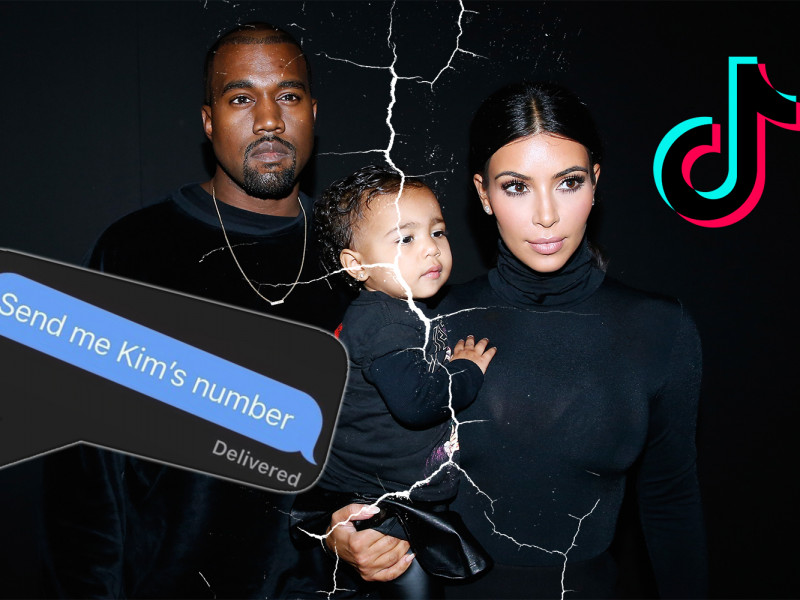 Conflict public între Kanye West și Kim Kardashian - rapper-ul nu este de acord ca fiica lui să fie pe TikTok