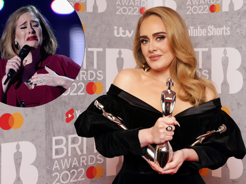 Adele, prima apariție pe covorul roșu, după o pauză de 5 ani, la BRIT Awards. Artista a plâns pe scenă