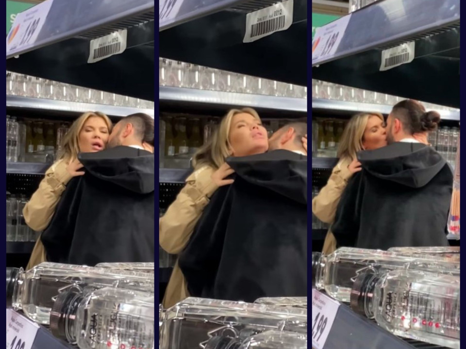 Smiley și Gina Pistol, scene fierbinți într-un supermarket