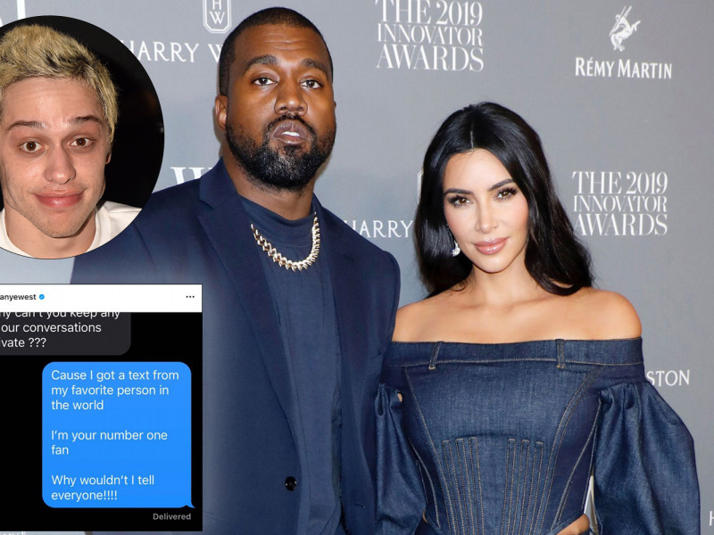 Kanye West s-a despărțit de Julia Fox, iar acum face publice mesajele dintre el și Kim Kardashian