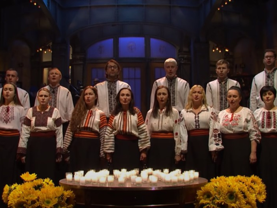 Un cor ucrainean a cântat „Rugăciune pentru Ucraina” în cadrul emisiunii Saturday Night Live