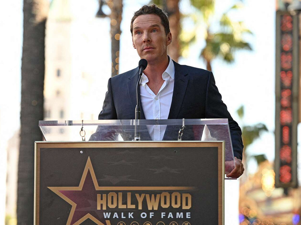 Benedict Cumberbatch a primit o stea pe Hollywood Walk Of Fame, timp în care a vorbit despre criza din Ucraina