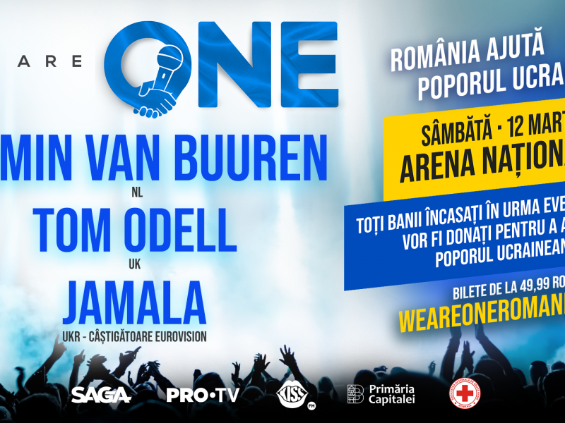 Armin van Buuren, Tom Odell și Jamala vin pe 12 martie în București, la WE ARE ONE