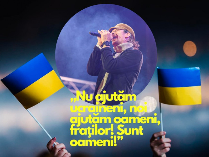 Mesajul puternic al lui Tudor Chirilă de pe scena WE ARE ONE: „Nu ajutăm ucraineni, ajutăm oameni, fraţilor!”