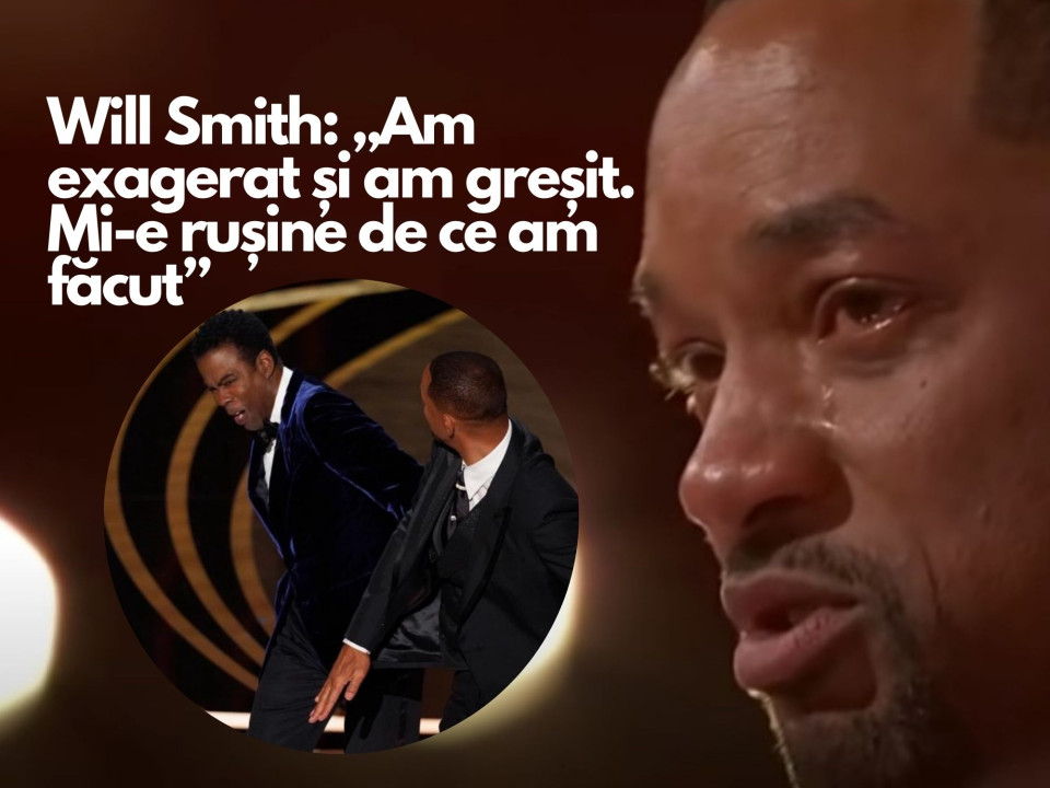 Will Smith îi cere scuze în mod public lui Chris Rock: „Am exagerat și am greșit. Mi-e rușine de ce am făcut”