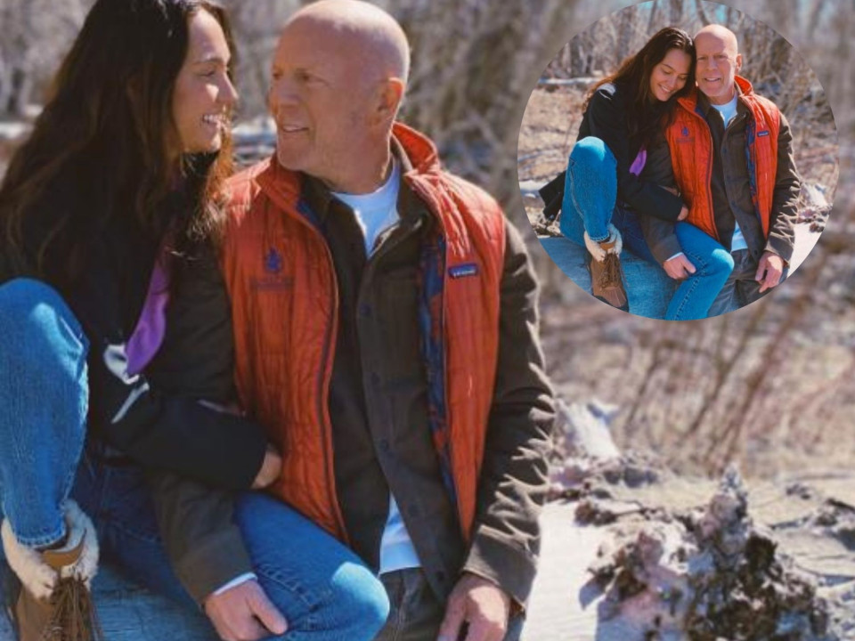 Soția lui Bruce Willis arată lumii primele poze cu acesta după anunțul că suferă de afazie