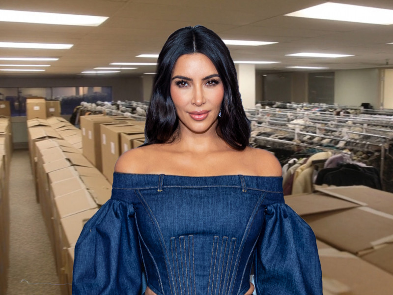 Kim Kardashian și-a șocat fanii când le-a arătat că are un depozit imens unde-și ține hainele preferate