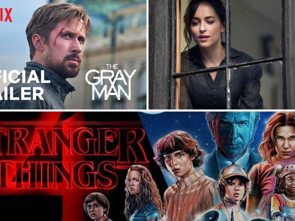 Ce e nou pe Netflix în luna iulie - finalul Stranger Things, Ryan Gosling revine cu un film de acțiune, ecranizări ale unor romane de succes și multe altele