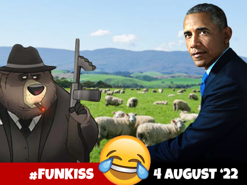 Funkiss 4 august | Este joi, cu Obama, urși și oi