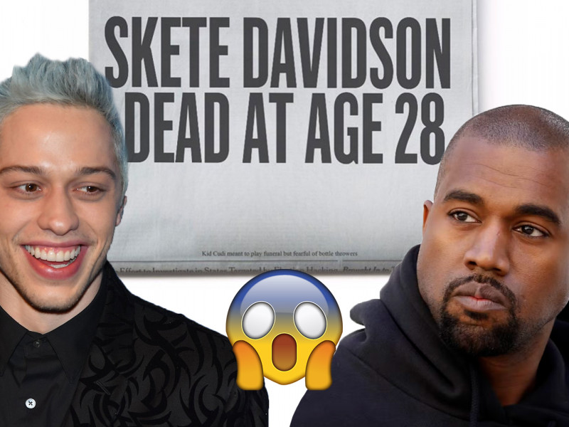 Pete Davidson face terapie de traumă, după ce Kanye West l-a hărțuit în online