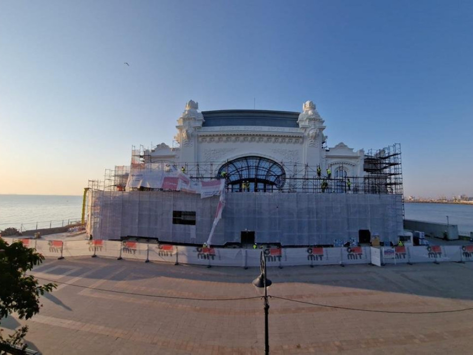 Imagini superbe cu Cazinoul din Constanța la doi ani de la începerea lucrărilor de renovare și consolidare