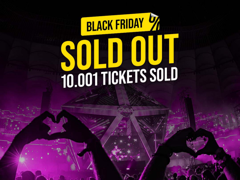 Black Friday la SAGA Festival - 10.001 bilete s-au vândut în weekend pentru cea de-a treia ediție