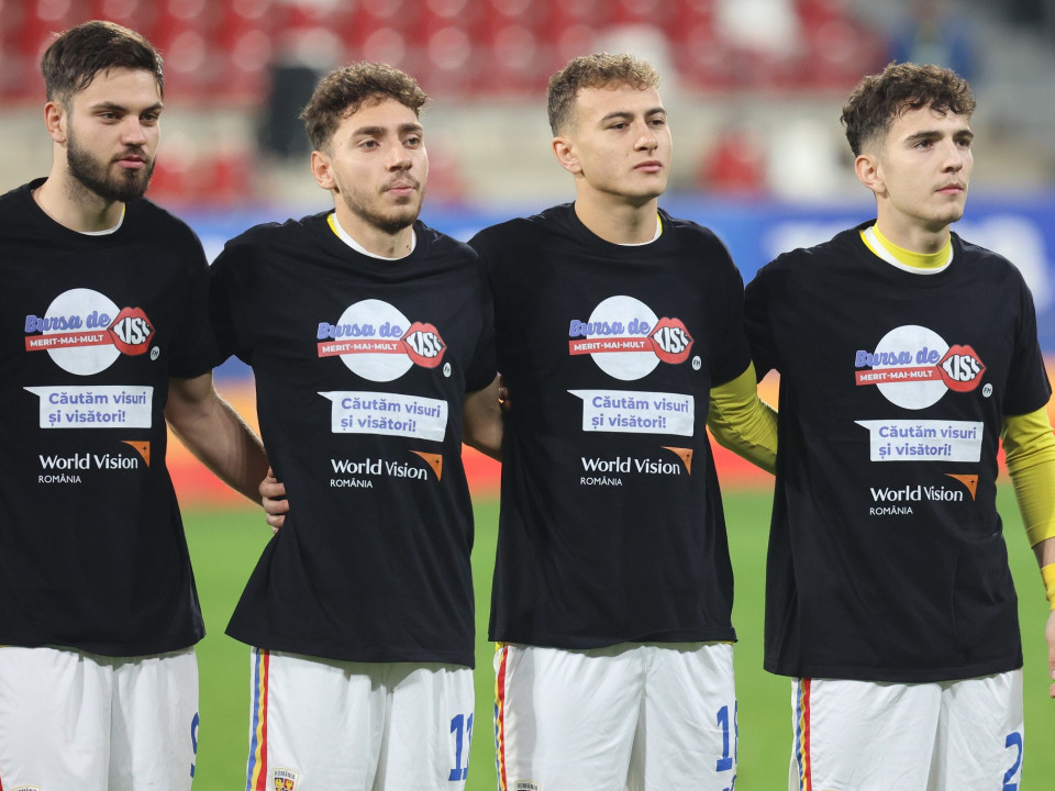 Naționala de fotbal a României U20, alături de tinerii care vor să-și transforme pasiunea în carieră