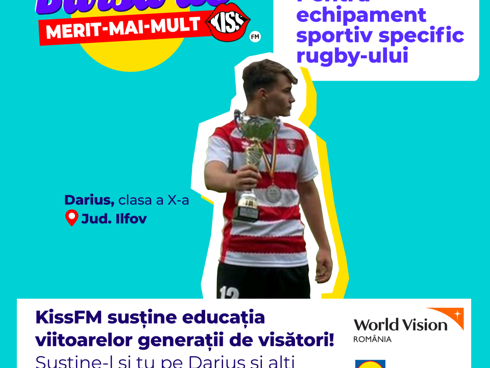 Cunoaște-l pe Darius, pasionat de rugby