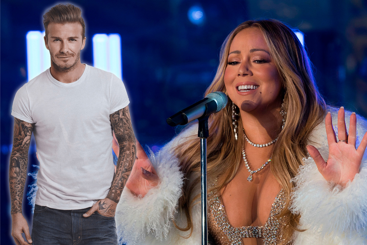Kiss FM - Mariah Carey se declară fana lui David Beckham, după ce l-a auzit  cântând „All I Want For Christmas”