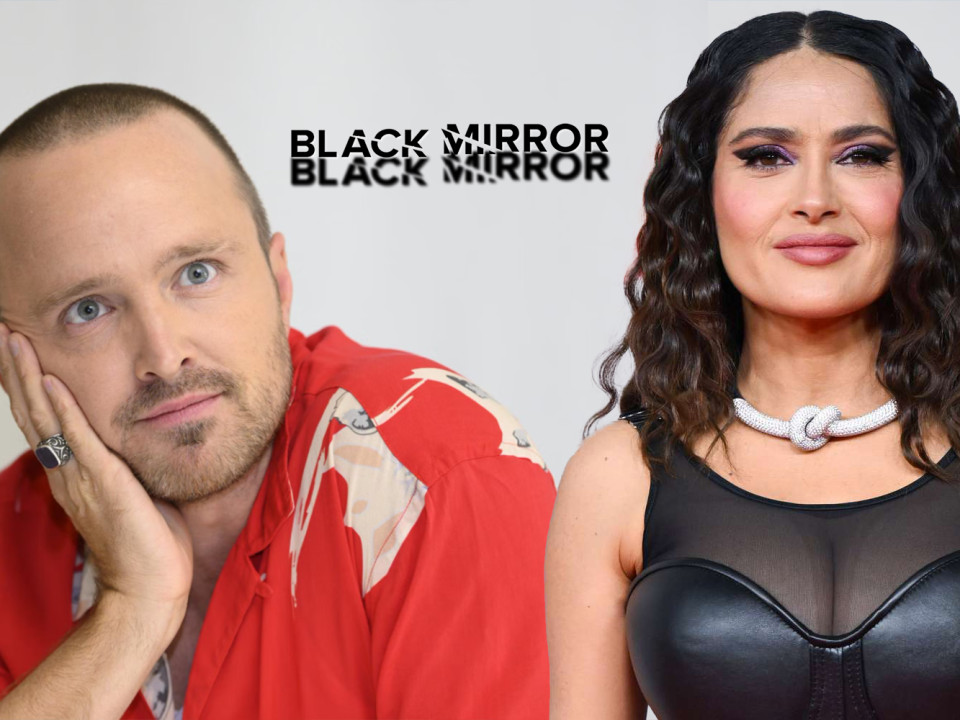 Sezonul 6 din „Black Mirror” ajunge vara asta pe Netflix - Salma Hayek și Aaron Paul vor face parte din distribuție