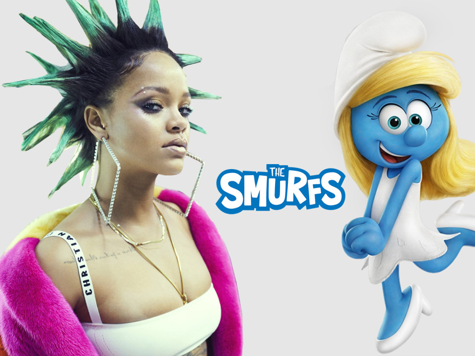 Rihanna a intrat în universul „Ștrumfilor” - artista va fi vocea unui personaj îndrăgit