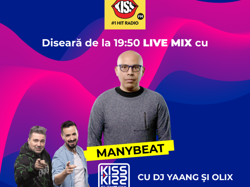 DJ-ul venezuelean Manybeat vine să mixeze live la Kiss Kiss in the Mix