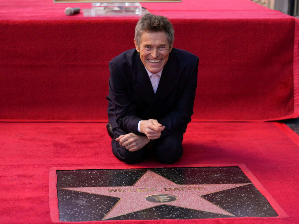După o carieră de peste 40 de ani în film, Willem Dafoe a primit o stea pe Hollywood Walk of Fame