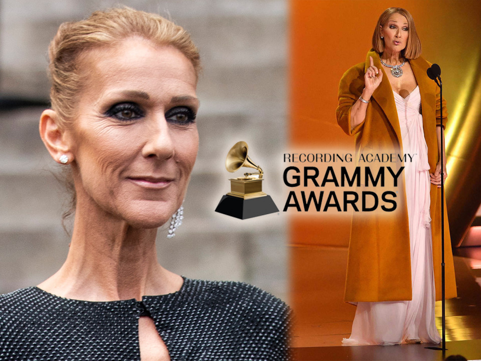 Celine Dion, apariție surpriză la Grammy 2024 - publicul s-a ridicat în picioare pentru a o aplauda