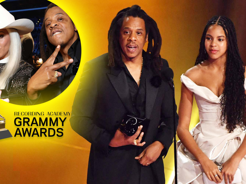 Grammy 2024: JAY-Z a avut o reacție exagerată pe scenă, după ce Beyoncé nu a câștigat „Albumul Anului”