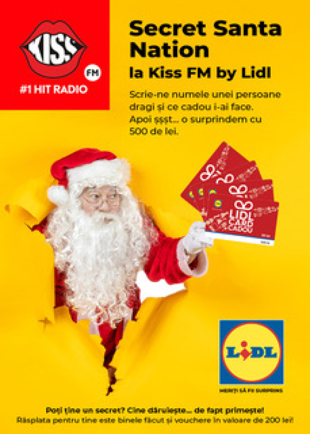 KISS FM - Secret Santa la KISS FM cu LIDL